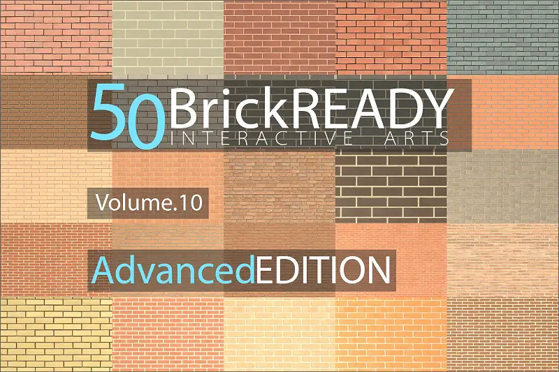 50 Brick Materials Ready, Volume. 10 Asset Thumbnail
