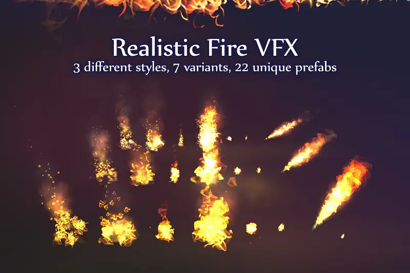 Realistic Fire VFX Asset Thumbnail