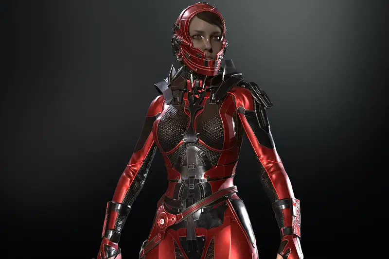 CosmoGirlRe 3D Model Package Asset Thumbnail