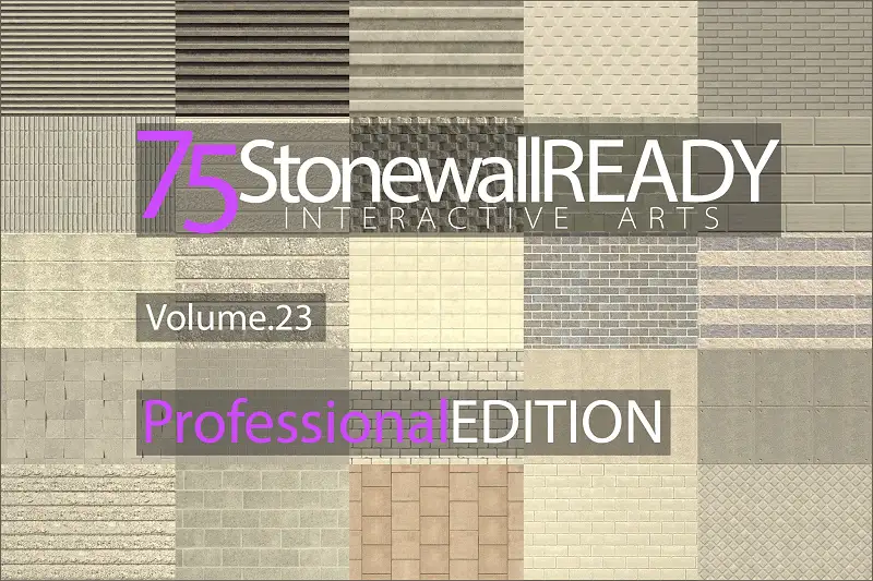 75 Stone Wall Materials Ready, Volume. 23 Asset Thumbnail