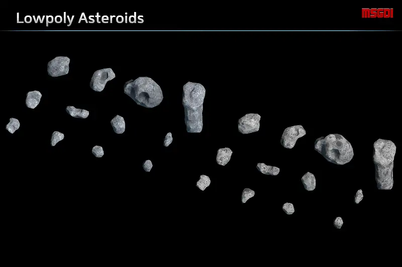 Lowpoly Asteroids Asset Thumbnail