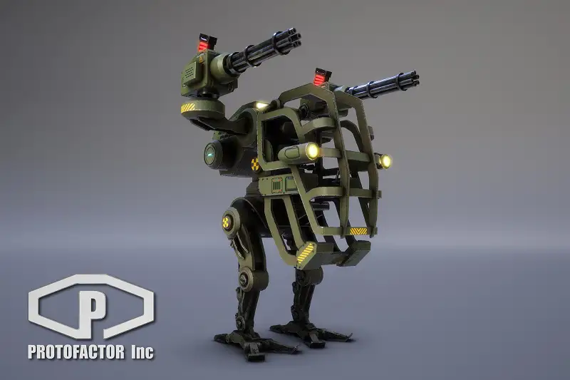 SCI FI: LIGHT ASSAULT MECH Asset Thumbnail