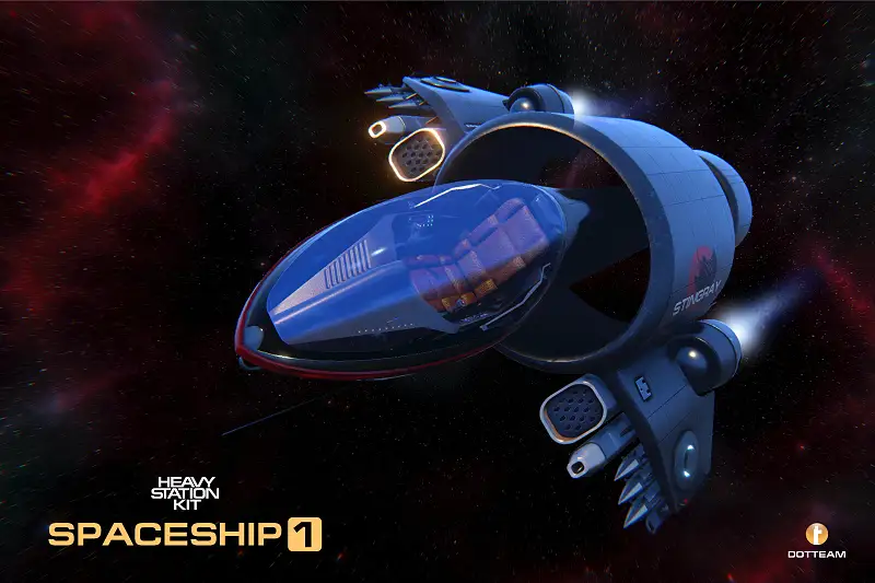 Sci-Fi Heavy Station Kit Spaceship Asset Thumbnail