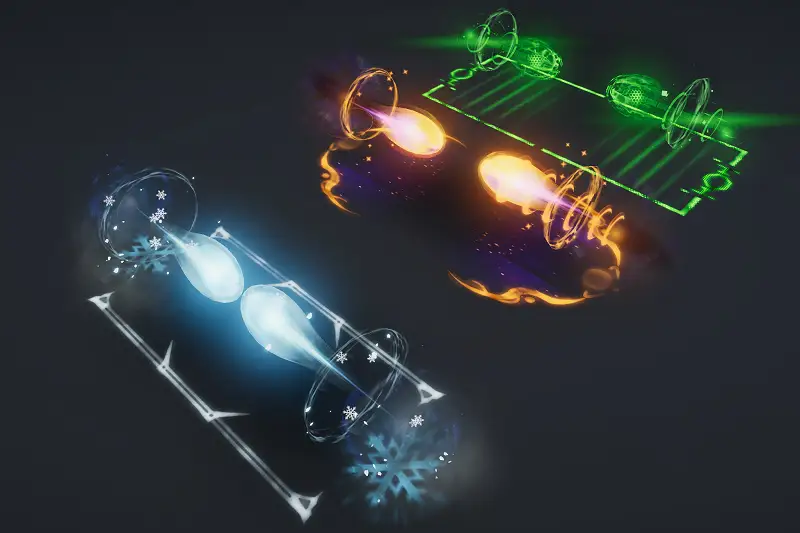 Crossed AOE Attack Magic VFX Asset Thumbnail