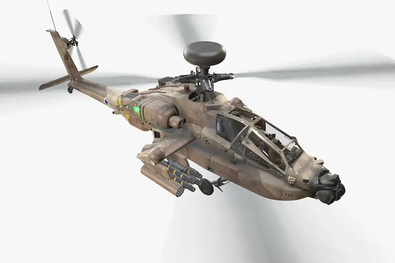 Apache AH-64D Israel Air Force 3D Model Asset Thumbnail