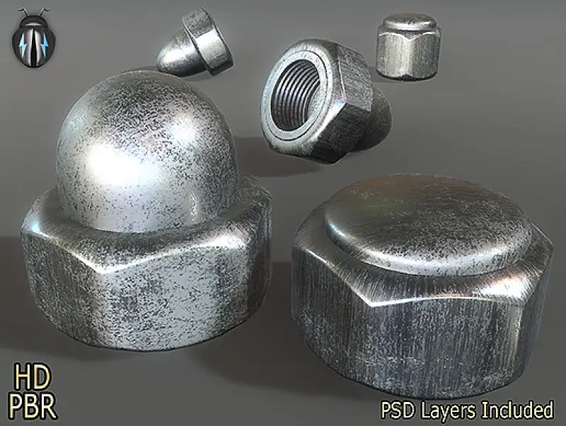 PBR Metal Brushed Asset Thumbnail