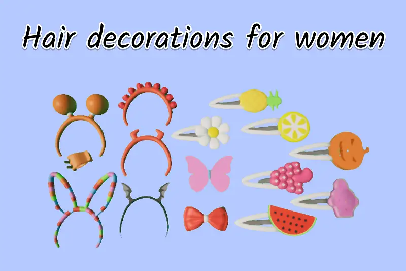 Cute Hair Clips Asset Thumbnail
