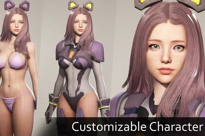 Cyber Girl Celeste Character Pack Asset Thumbnail