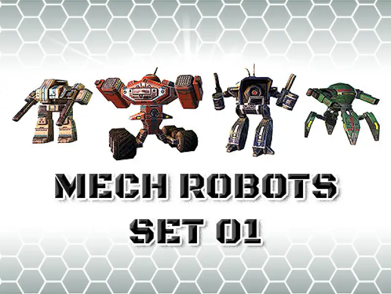 Mech Robot Set 1 Asset Thumbnail