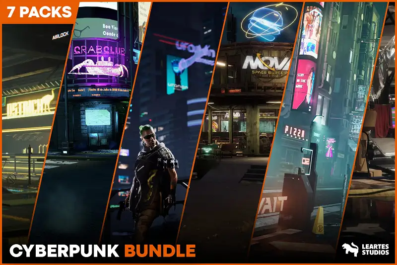 Cyberpunk Bundle: 7 Unique Environments Asset Thumbnail