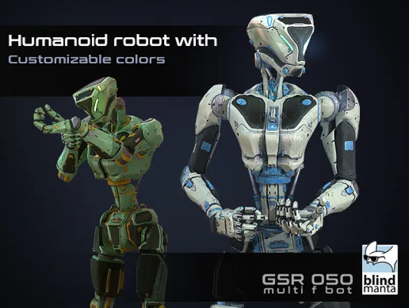 Humanoid Robot Asset Thumbnail