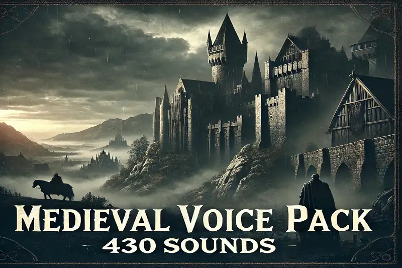 Voice Pack for Medieval Fantasy World - [21 Characters/430 Sounds] - RPG Sounds Asset Thumbnail