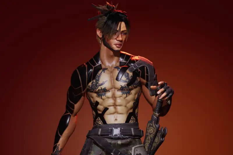 Futuristic Tribal Warrior Character Pack Asset Thumbnail