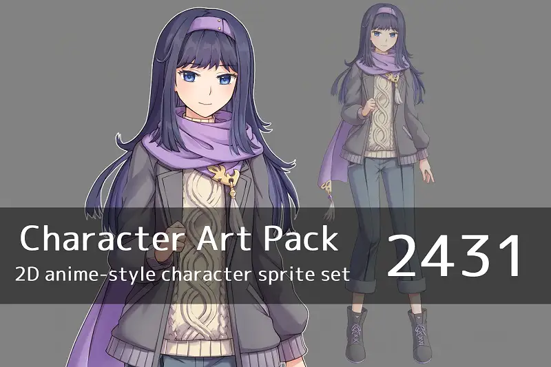 Anime Character Facial Expressions Asset Thumbnail