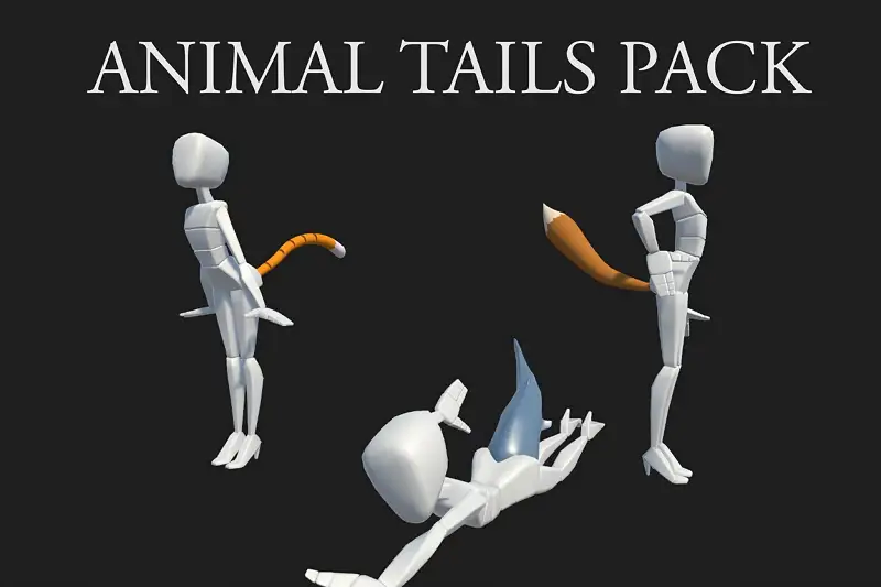 Cute Animated Tails for Unity Characters Asset Thumbnail