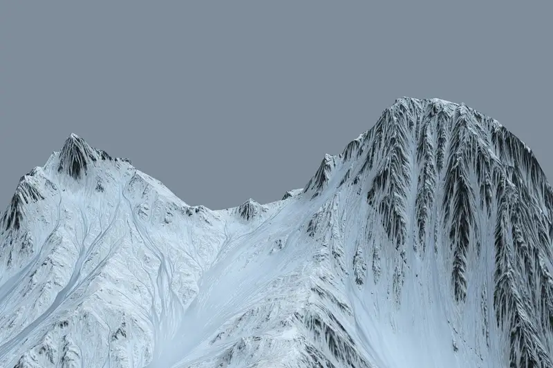 Snowy Mountain Backgrounds Asset Image