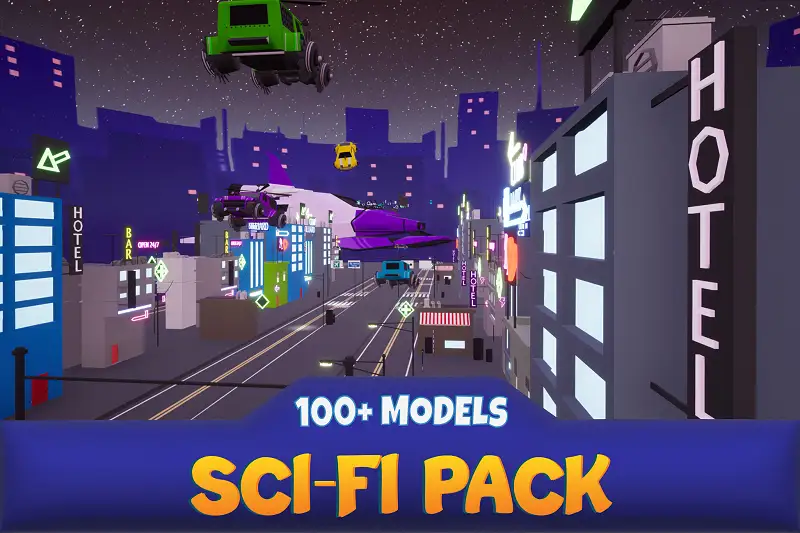 Sci-Fi Futuristic Environment Pack v2.0 Asset Thumbnail