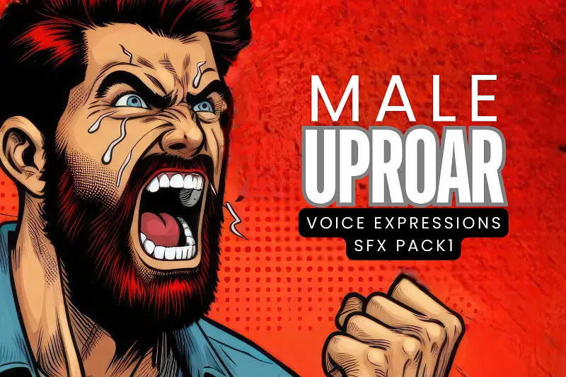 MALE UPROAR: Voice Expressions SFX Pack1 Asset Thumbnail