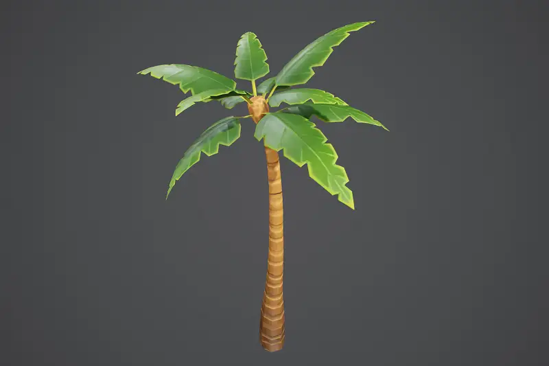Stylized Palm Tree 02 Asset Thumbnail