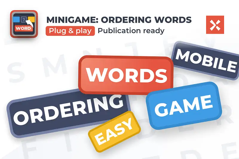 Ordering Words Game Template Asset Thumbnail