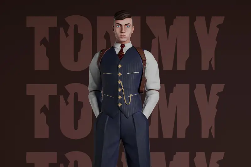 Tommy - 3D Stylized Character Asset Thumbnail