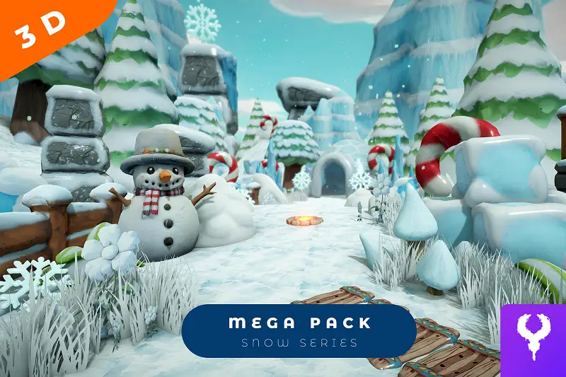Cartoon Snow Mega Pack Asset Thumbnail