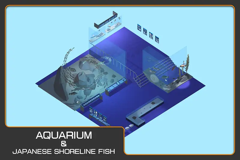Aquatic World: Japanese Shoreline Fish and Aquarium Props Asset Thumbnail