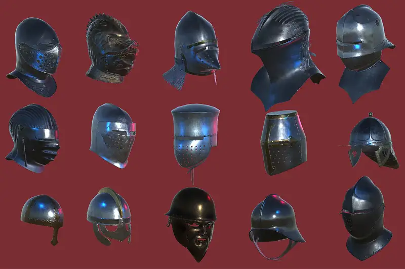 Medieval helmet pack Asset Thumbnail