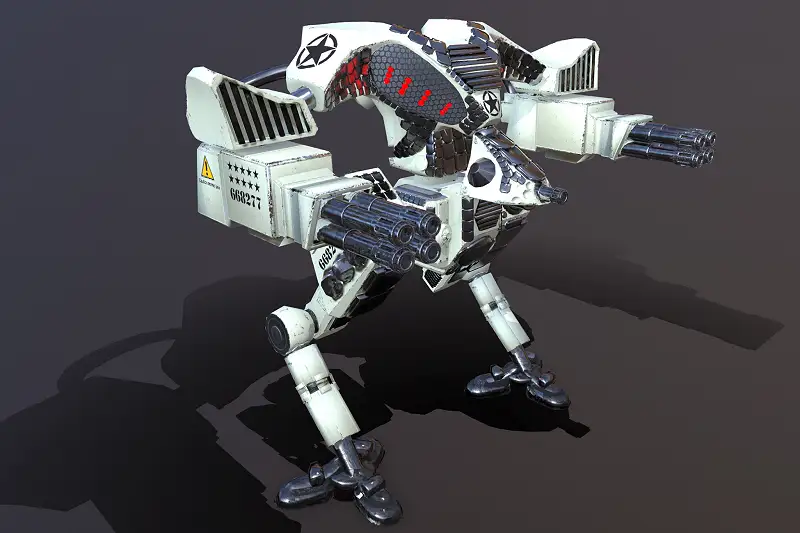 Battle Mech PBR Asset Thumbnail