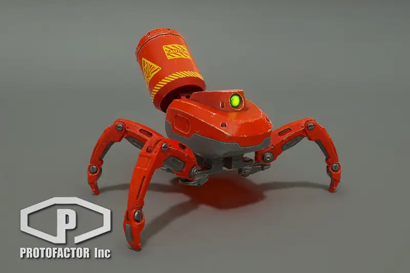 SCI FI: EXPLOSIVE SPIDER BOT Asset Thumbnail