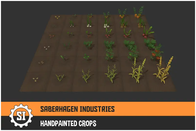 Handpainted Crops for Unity Asset Thumbnail