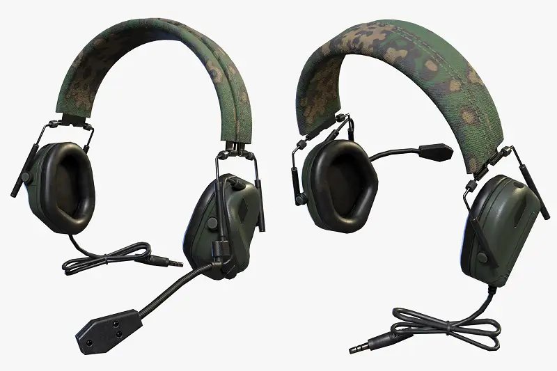 Tactical Headphone Model Asset Thumbnail