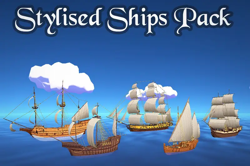 Stylized Sailing Ships Pack Asset Thumbnail