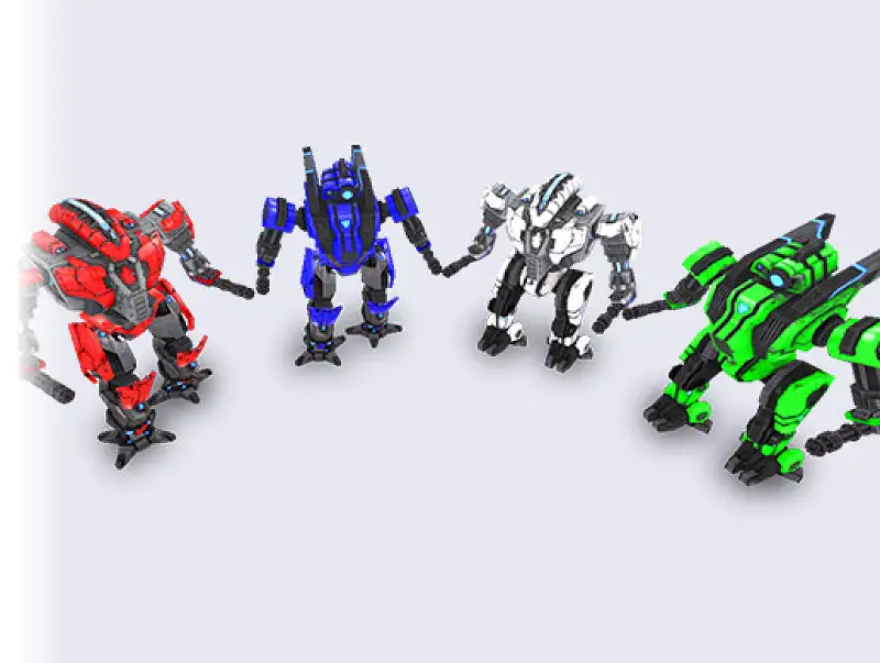 Low Poly Animated Robots Asset Thumbnail