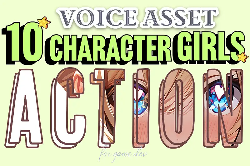 Voice Assets |10 character girls voice | TSUKAERU ACTION female Asset Thumbnail