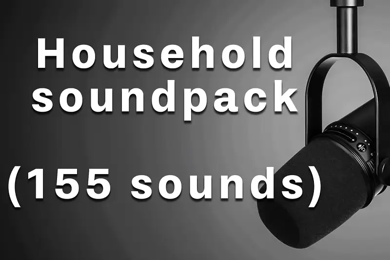 Household sound pack (155 Sounds) Asset Thumbnail