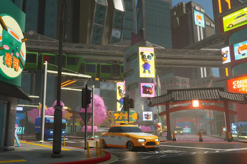 Anime Cyber City Environment Asset Thumbnail