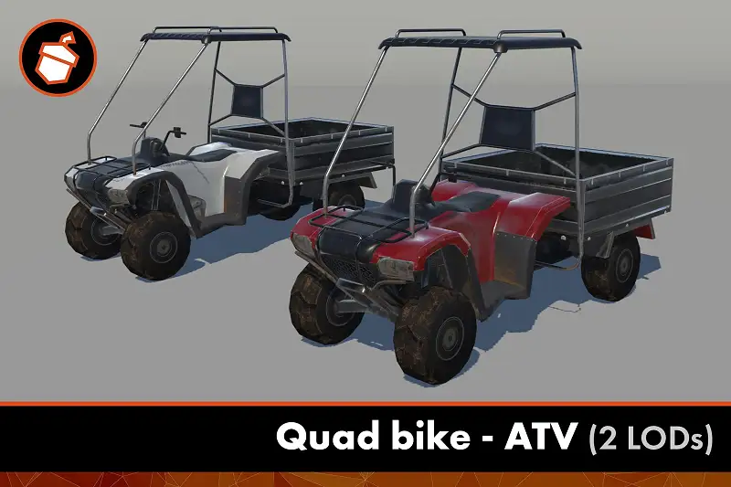 Quad bike - ATV (2 LODs) Asset Thumbnail