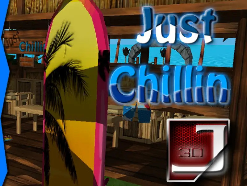 Just Chillin Tropical Toon Asset Image