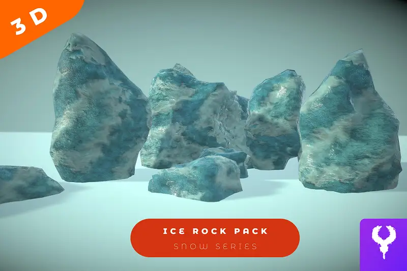Cartoon Ice Rock Pack Asset Thumbnail