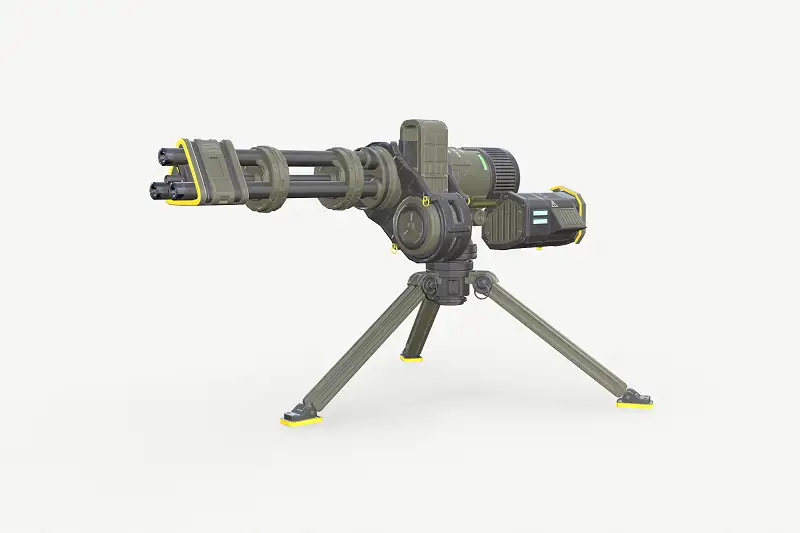 Sci-Fi Machine Gun Asset Thumbnail