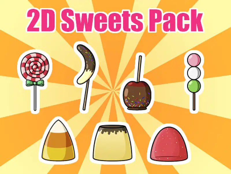 2D Sweets Pack Asset Thumbnail