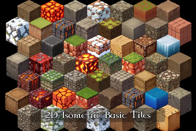 2D Isometric Basic Tiles Asset Thumbnail