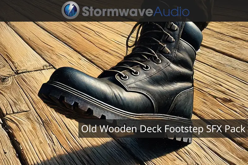 Old Wooden Deck Footstep Sound Effects Pack Asset Thumbnail