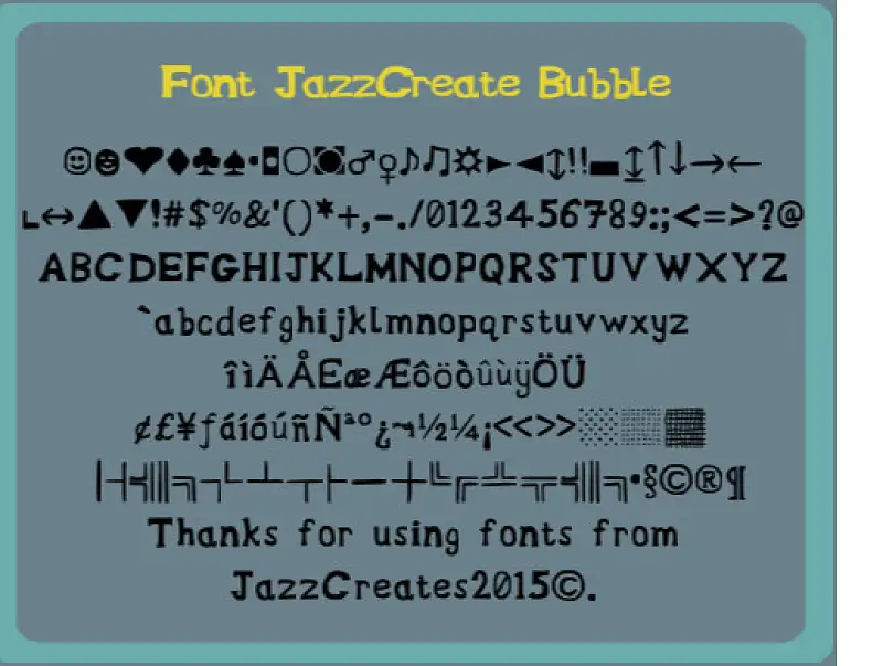 Bubble Font (Free Version) Asset Thumbnail