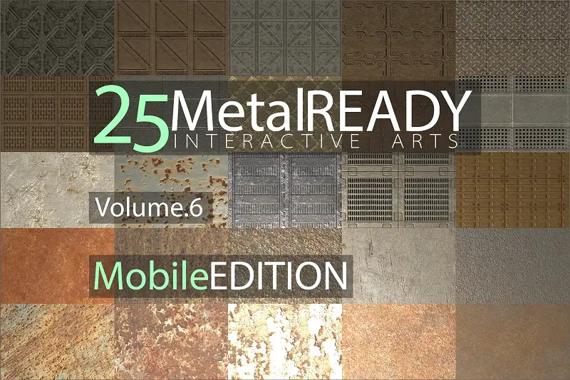 25 Metal Materials Ready, Volume. 6 Asset Thumbnail