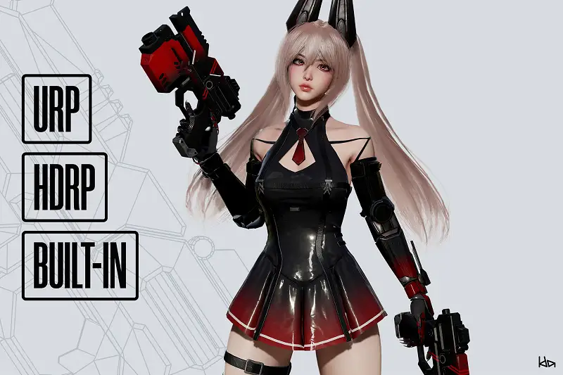 Cosmo Bunny Girl Asset Thumbnail
