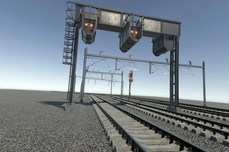 Train Power Lines and Signals for Unity Asset Thumbnail