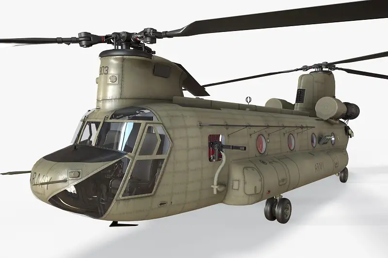CH-47F Chinook Australian Army Static Model Asset Thumbnail