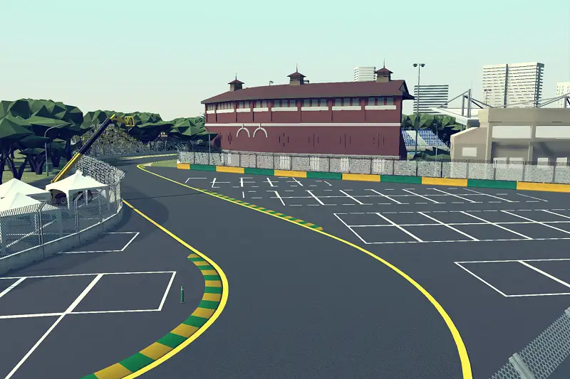 Melbourne Cartoon Race Track Asset Thumbnail